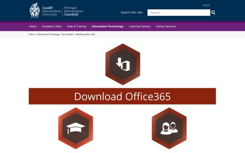 download office 365 - Cardiff Metropolitan University