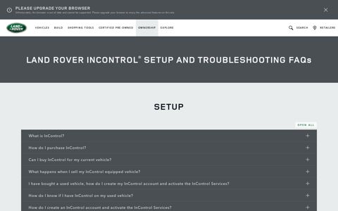 Land Rover InControl® - Setup and Troubleshooting FAQs ...