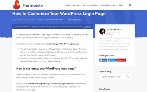 How to Customize Your WordPress Login Page - ThemeIsle
