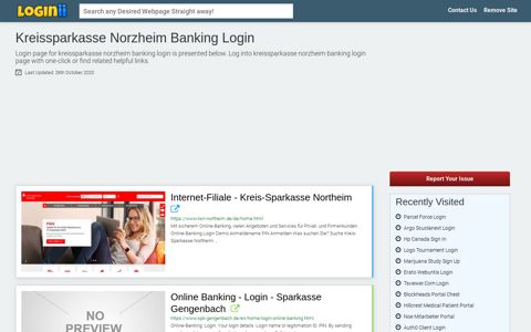 Kreissparkasse Norzheim Banking Login | Accedi ...