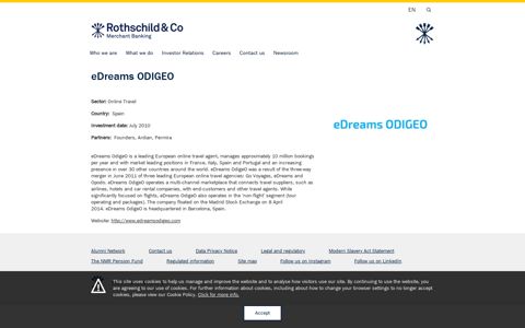 eDreams ODIGEO - Rothschild & Co