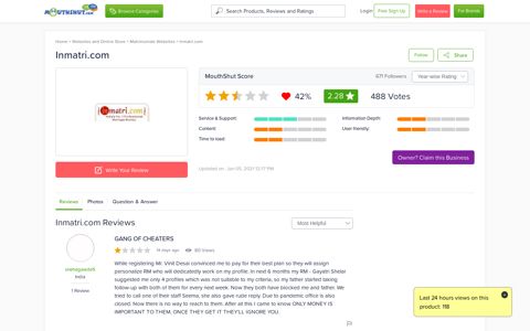 INMATRI.COM - Reviews | online | Ratings | Free