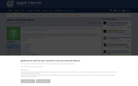 geexbox 0.1alpha5 release! | GBAtemp.net - The Independent ...