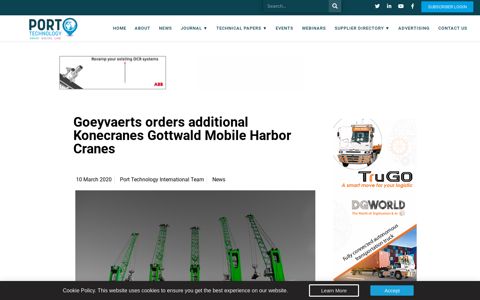 Goeyvaerts orders additional Konecranes Gottwald Mobile ...