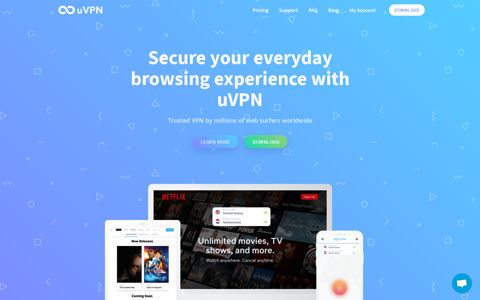 uVPN: Unlimited Encrypted VPN With High Speed