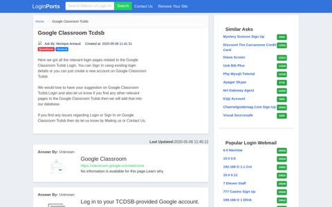 Login Google Classroom Tcdsb or Register New Account