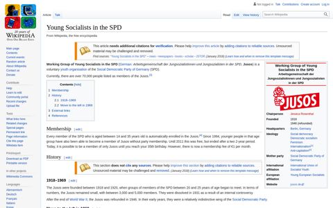 Young Socialists in the SPD - Wikipedia