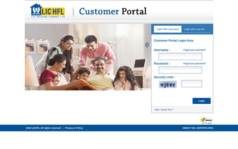 LIC HFL | Customer Portal: Login - LIC Housing Finance