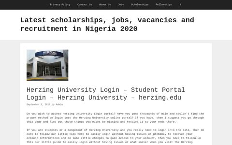 Student Portal Login – Herzing University – herzing.edu
