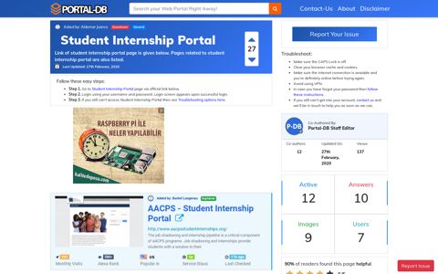 Student Internship Portal