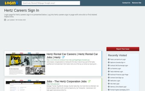 Hertz Careers Sign In - Loginii.com