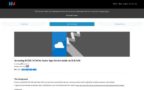 Accessing KUDU SCM for Azure App Service inside an ILB ASE