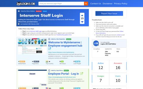 Interserve Staff Login - Logins-DB