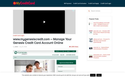 www.mygenesiscredit.com - Manage Your Genesis Credit ...
