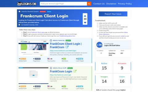 Frankcrum Client Login - Logins-DB