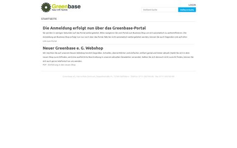 Login - Greenbase Händlershop