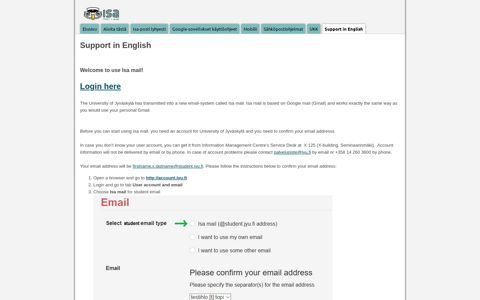 Support in English - Googletuki - Google Sites
