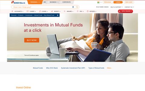 Invest Online in Mutual Funds | SIP Mutual Fund ... - ICICI Bank