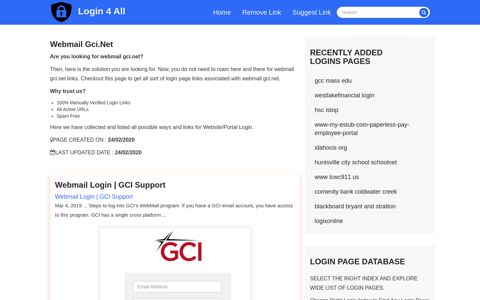 webmail gci.net - Official Login Page [100% Verified]