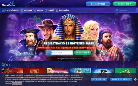 Online kaszinó-játékok ingyen | GameTwist Kaszino
