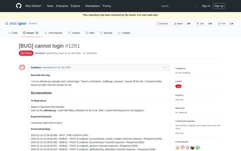 [BUG] cannot login · Issue #1261 · ohld/igbot · GitHub