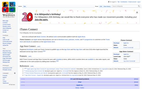 iTunes Connect - Wikipedia