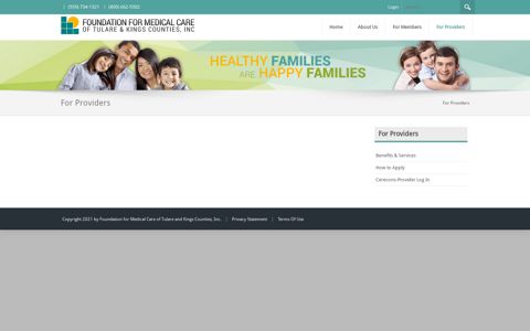 For Providers - Foundation for Medical Care of Tulare and ...