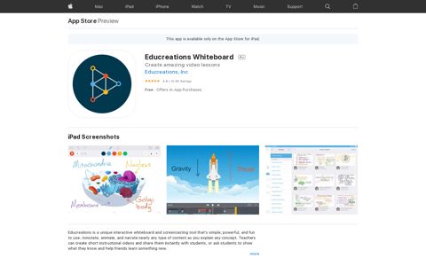 ‎Educreations Whiteboard on the App Store