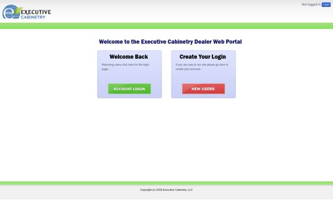 Executive Cabinetry Dealer Portal