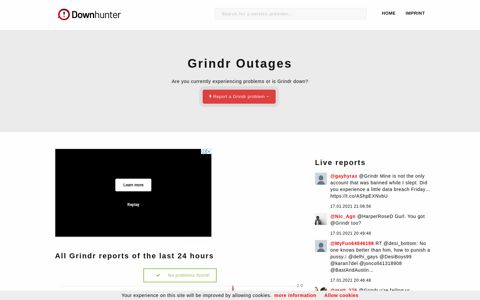 Grindr outage or down - All errors & problems in real time