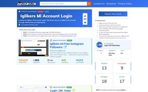 Iglikers Ml Account Login - Logins-DB
