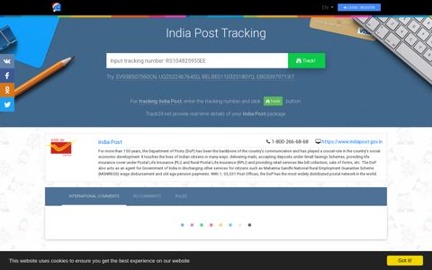 India Post Tracking - Track24