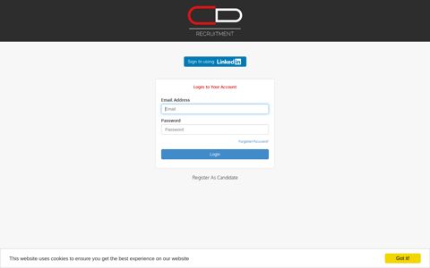 Login to your Account - CDSR