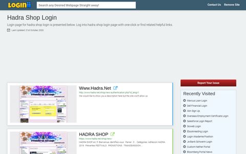 Hadra Shop Login | Accedi Hadra Shop - Loginii.com