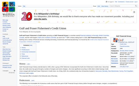 Gulf and Fraser Fishermen's Credit Union - Wikipedia