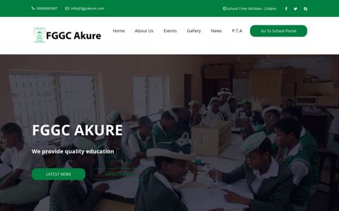 Federal Government Girls College, Akure | School Website