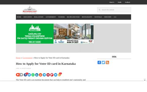 How to Apply for Voter ID card in Karnataka