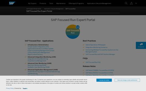 SAP Focused Run Expert Portal - SAP Support Portal