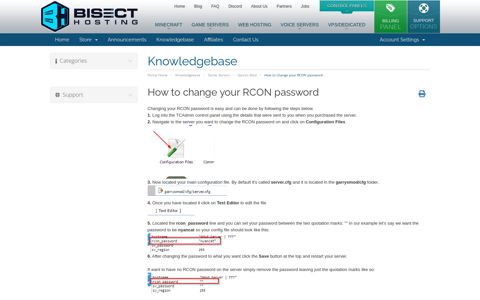 How to change your RCON password - Knowledgebase ...
