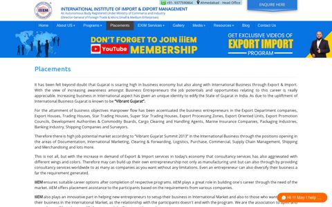 iiiEM Import Export Career Ahmedabad, Jobs, Placement ...