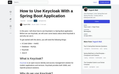 How to Use Keycloak With a Spring Boot Application - DEV