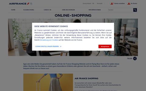 Online-Shopping - Air France