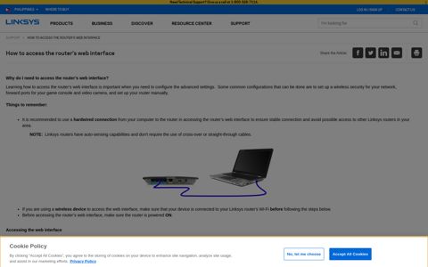 Linksys Official Support - How to access the router's web ...