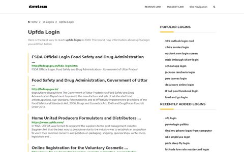 Upfda Login ❤️ One Click Access