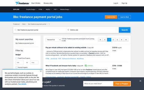 Bbc freelance payment portal Jobs, Employment | Freelancer