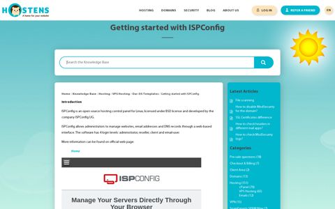 Getting started with ISPConfig - Hostens