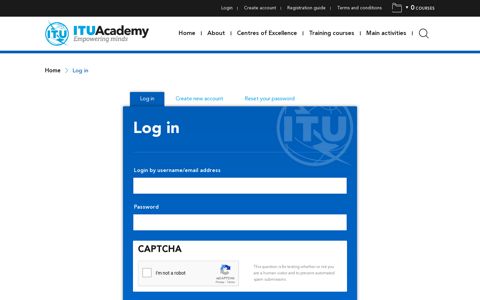 Log in | ITU Academy
