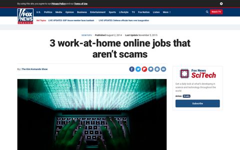 3 work-at-home online jobs that aren't scams | Fox News