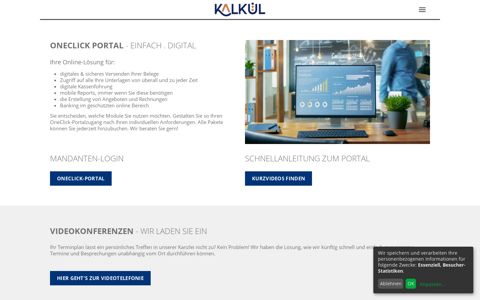 Online Portal - kalkül Steuerberater in Dresden