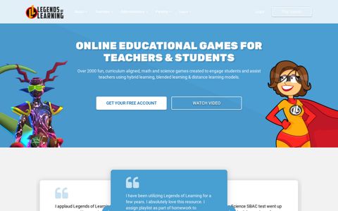 Legends of Learning | Math & Science Games For Teachers ...